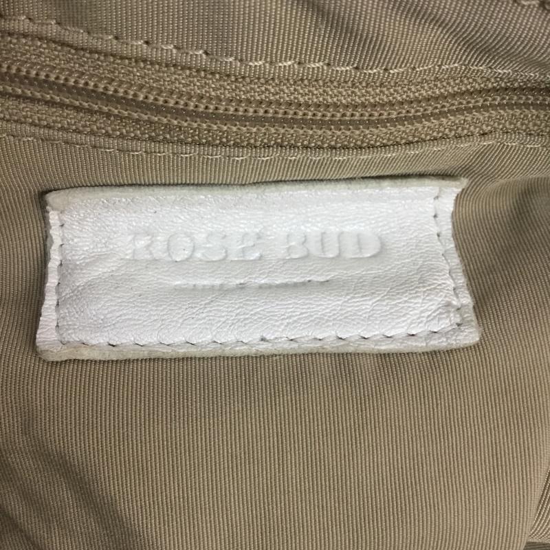 ローズバッド ROSE BUD ハンドバッグ ハンドバッグ ビーズ レース 無地 X レース柄 X 白 / ホワイト / X マルチカラー / マルチカラー / レディース USED 古着 中古 10045904
