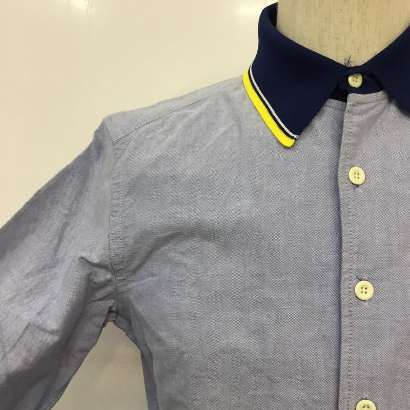 トゥモローランドトリコ TOMORROWLAND tricot シャツ、ブラウス 長袖 L 無地 黄 / イエロー / X 紺 / ネイビー / X 水色 / ライトブルー / メンズ USED 古着 中古 10046006