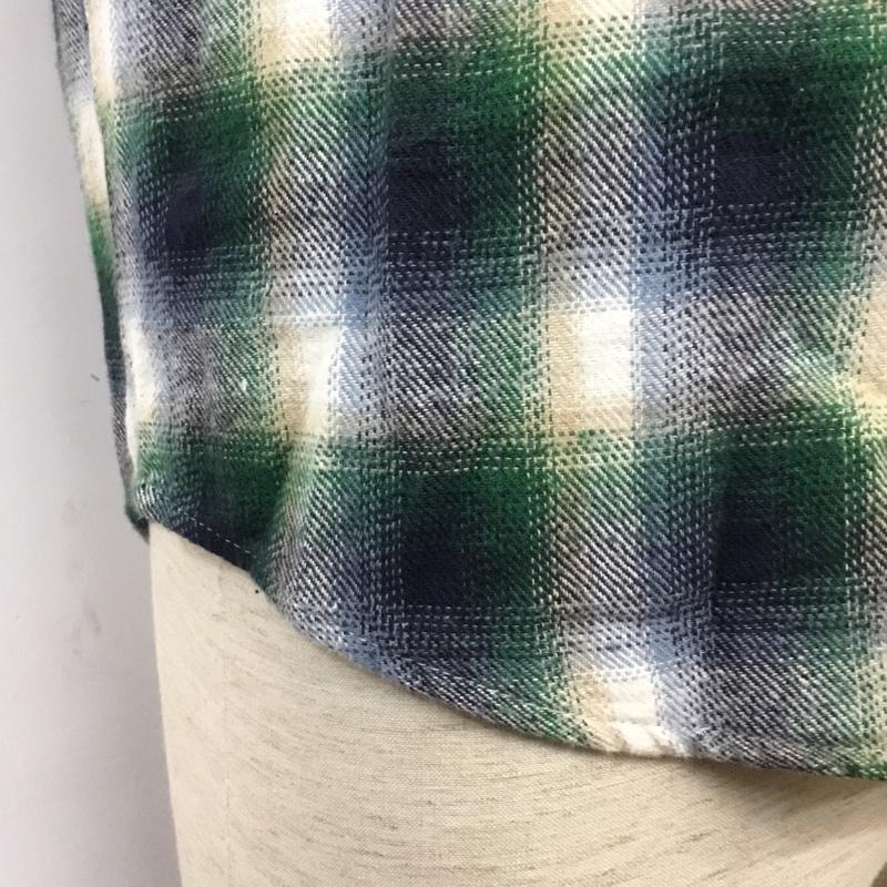 ハーレー Hurley シャツ、ブラウス 長袖 チェック S チェック 白 / ホワイト / X ベージュ / ベージュ / X 緑 / グリーン / X 紺 / ネイビー / メンズ USED 古着 中古 10046007