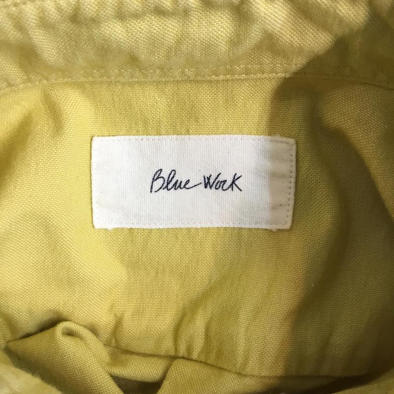 ブルーワーク BLUE WORK シャツ、ブラウス 長袖 ボタンダウン 0 無地 黄 / イエロー / メンズ USED 古着 中古 10046009
