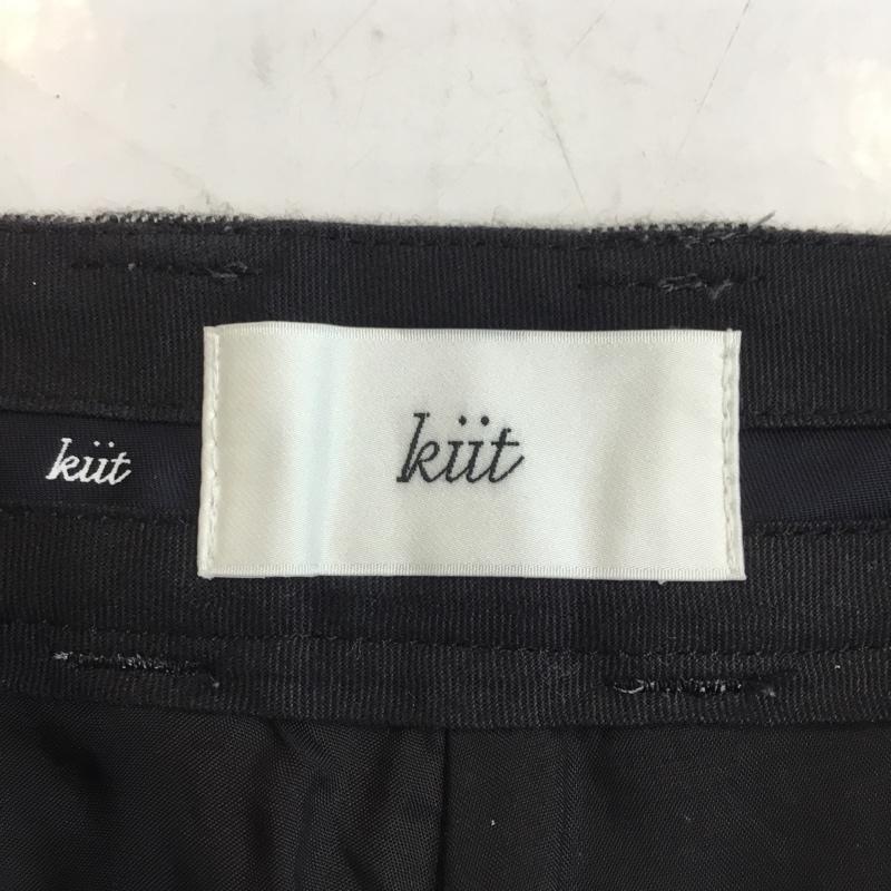 キート kiit パンツ スラックス 半端丈 ウール 1 無地 灰 / グレー / レディース USED 古着 中古 10046384