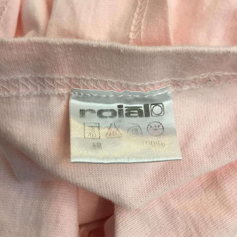 ロイヤル roial Tシャツ 半袖 S 無地 X プリント 桃 / ピンク / メンズ USED 古着 中古 10046464