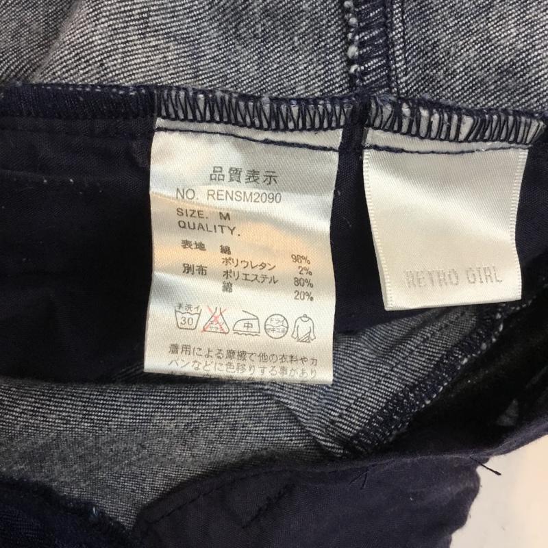 レトロガール RETRO GIRL スカート ひざ丈スカート デニムスカート M 無地 インディゴ / インディゴ / レディース USED 古着 中古 10046502