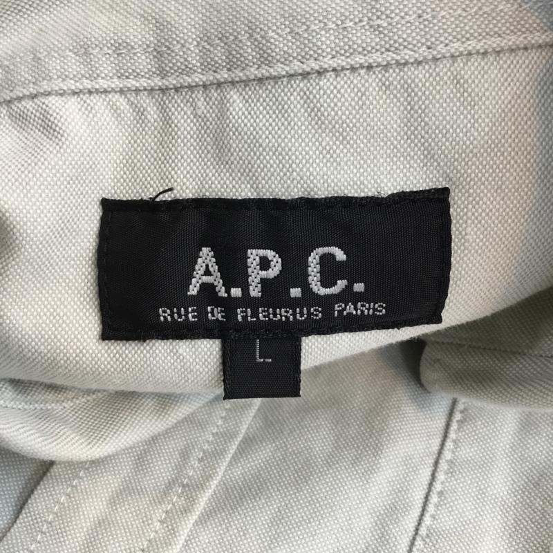 アーペーセー A.P.C. シャツ、ブラウス 半袖 L 無地 灰 / グレー / メンズ USED 古着 中古 10046702