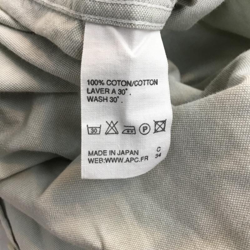 アーペーセー A.P.C. シャツ、ブラウス 半袖 L 無地 灰 / グレー / メンズ USED 古着 中古 10046702