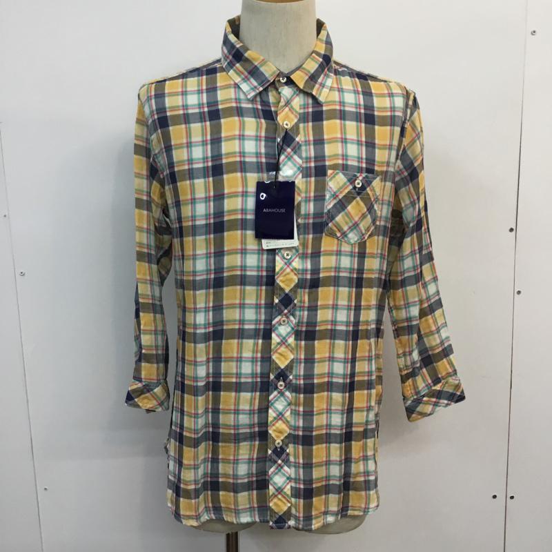 アバハウス ABAHOUSE シャツ、ブラウス 長袖 4 チェック マルチカラー / マルチカラー / メンズ USED 古着 中古 10046751