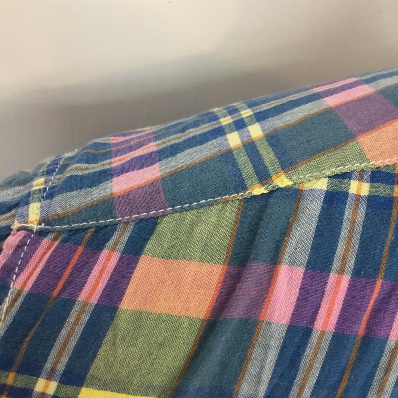 グローバルワーク GLOBAL WORK シャツ、ブラウス 半袖 ボタンダウンシャツ M チェック マルチカラー / マルチカラー / メンズ USED 古着 中古 10046796