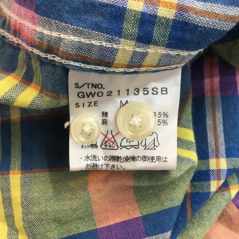 グローバルワーク GLOBAL WORK シャツ、ブラウス 半袖 ボタンダウンシャツ M チェック マルチカラー / マルチカラー / メンズ USED 古着 中古 10046796