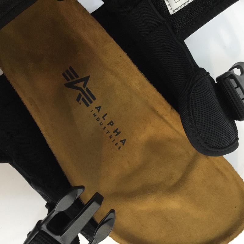 アルファインダストリー Alpha Industries サンダル サンダル AF-301SD MILITARY STRAP SANDAL 24.0cm 無地 黒 / ブラック / レディース USED 古着 中古 10046841
