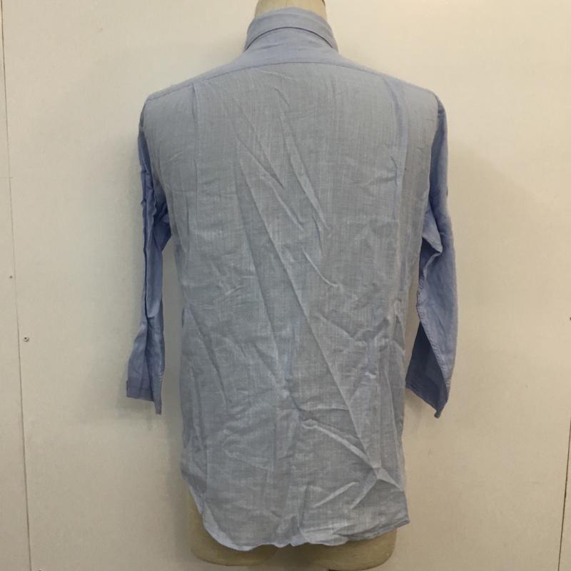 アーバンリサーチドアーズ URBAN RESEARCH DOORS シャツ、ブラウス 七分袖 38 無地 水色 / ライトブルー / メンズ USED 古着 中古 10046882