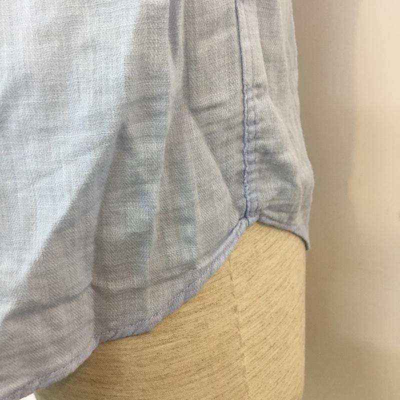 アーバンリサーチドアーズ URBAN RESEARCH DOORS シャツ、ブラウス 七分袖 38 無地 水色 / ライトブルー / メンズ USED 古着 中古 10046882