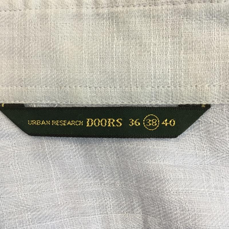 アーバンリサーチドアーズ URBAN RESEARCH DOORS シャツ、ブラウス 七分袖 38 無地 水色 / ライトブルー / メンズ USED 古着 中古 10046882