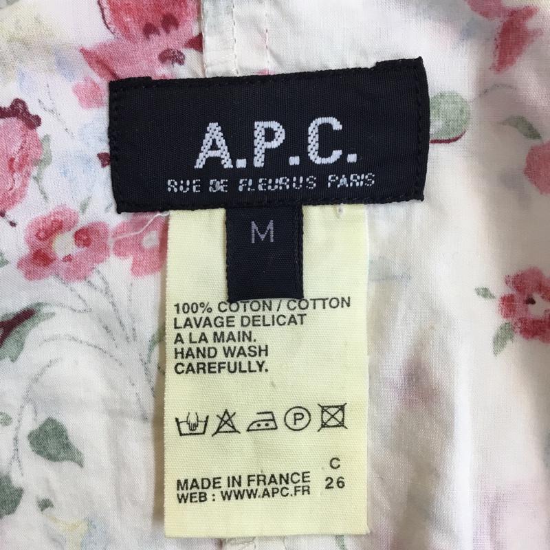 アーペーセー A.P.C. シャツ、ブラウス 長袖 M 花柄 オフホワイト / オフホワイト / メンズ USED 古着 中古 10046889