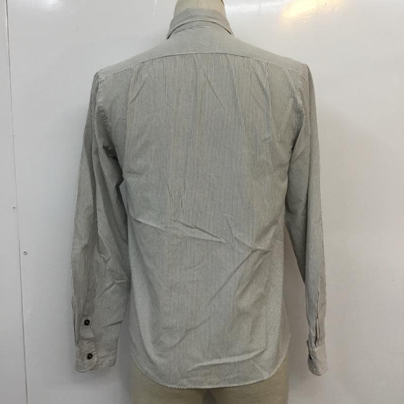 アーバンリサーチ URBAN RESEARCH シャツ、ブラウス 長袖 ストライプ 白 / ホワイト / X 黒 / ブラック / メンズ USED 古着 中古 10046895