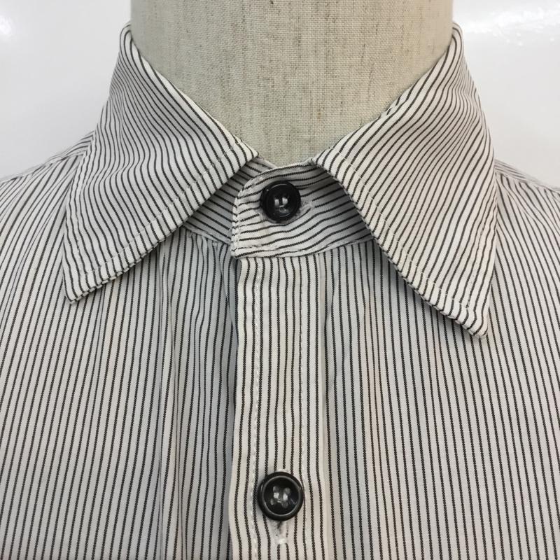 アーバンリサーチ URBAN RESEARCH シャツ、ブラウス 長袖 ストライプ 白 / ホワイト / X 黒 / ブラック / メンズ USED 古着 中古 10046895