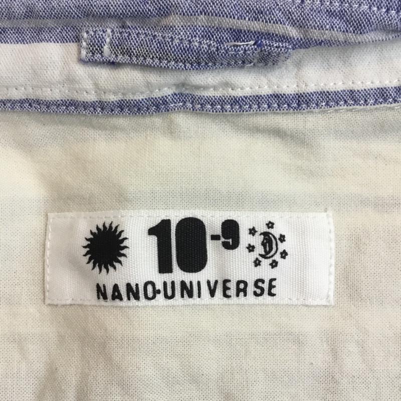 ナノユニバース nano・universe シャツ、ブラウス 七分袖 S ボーダー柄 マルチカラー / マルチカラー / メンズ USED 古着 中古 10046898