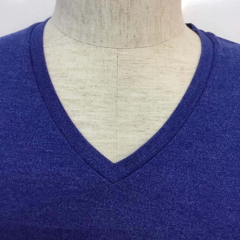 ハレ HARE Tシャツ 七分袖 M 無地 青 / ブルー / メンズ USED 古着 中古 10046911