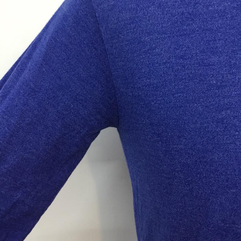 ハレ HARE Tシャツ 七分袖 M 無地 青 / ブルー / メンズ USED 古着 中古 10046911