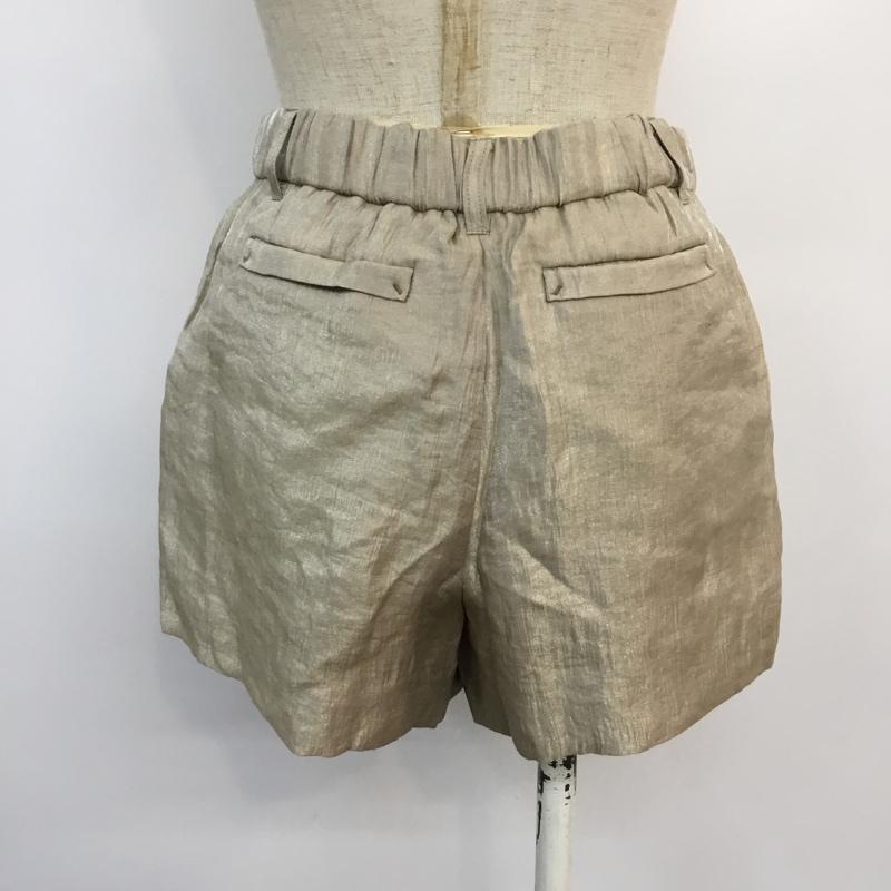 インデックス index パンツ ショートパンツ S 無地 金 / ゴールド / レディース USED 古着 中古 10046990