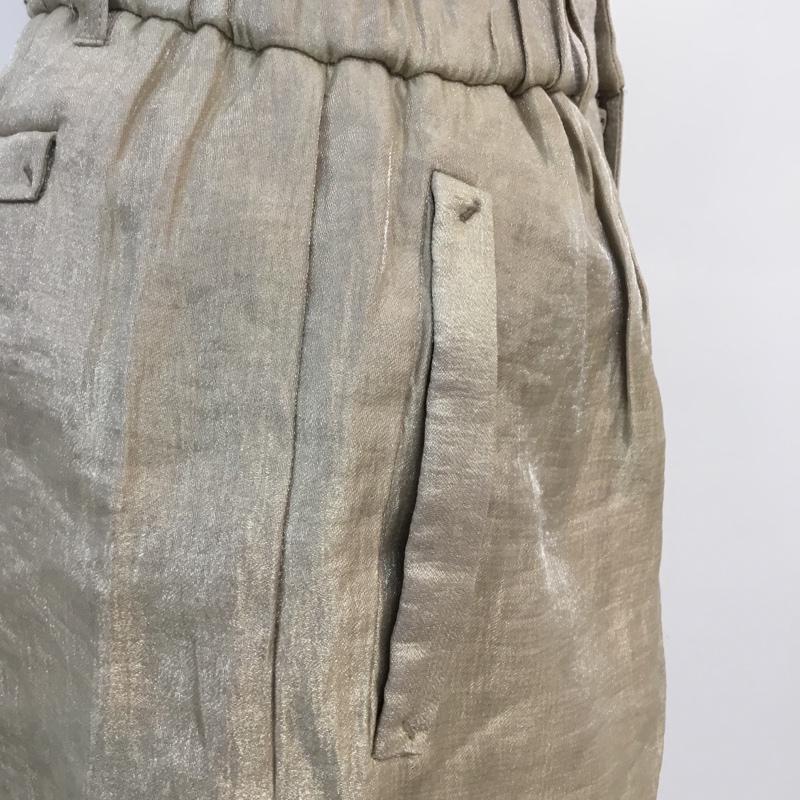 インデックス index パンツ ショートパンツ S 無地 金 / ゴールド / レディース USED 古着 中古 10046990