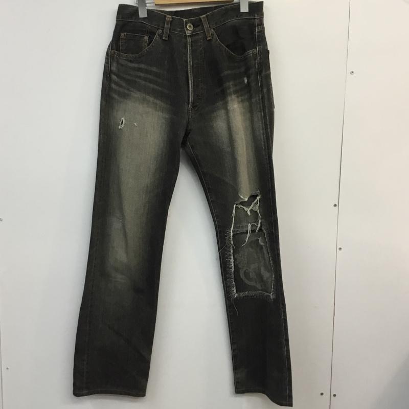 チキリヤ CHIKIRIYA パンツ デニム、ジーンズ ダメージ ジーパン 30 ダメージ加工 黒 / ブラック / メンズ USED 古着 中古 10047162