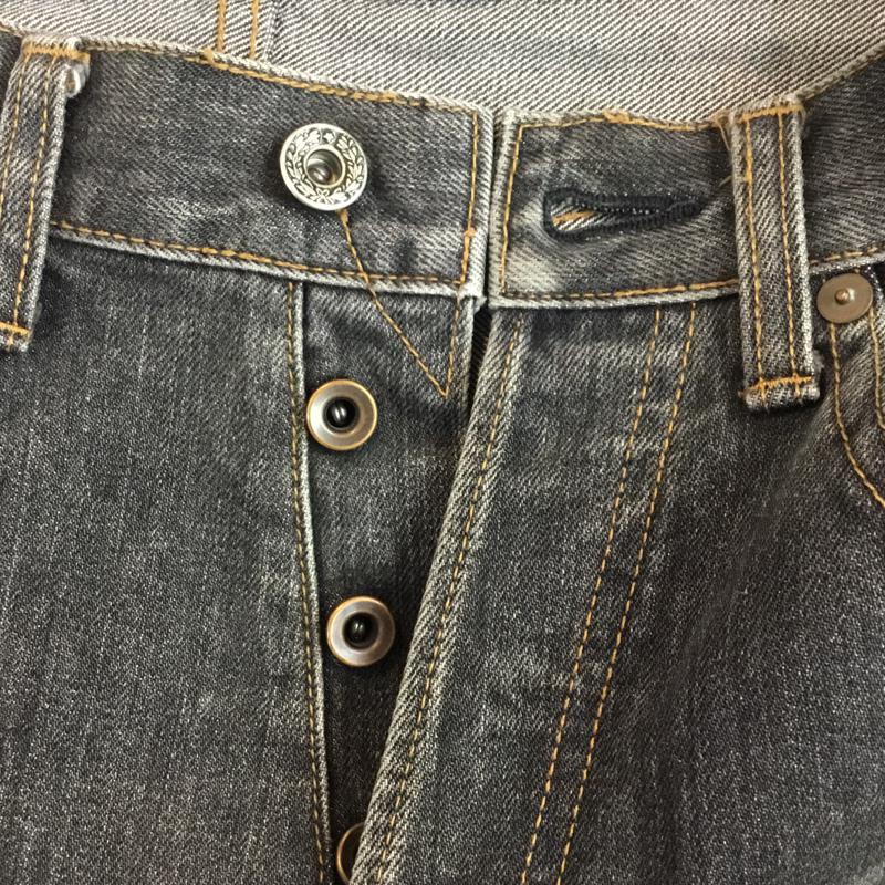 チキリヤ CHIKIRIYA パンツ デニム、ジーンズ ダメージ ジーパン 30 ダメージ加工 黒 / ブラック / メンズ USED 古着 中古 10047162