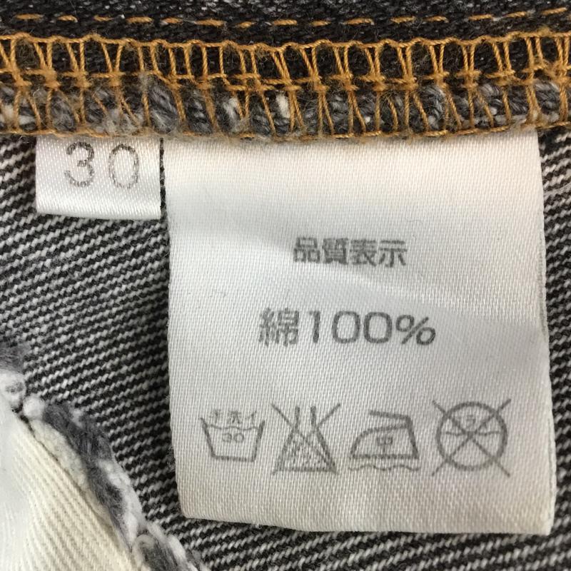 チキリヤ CHIKIRIYA パンツ デニム、ジーンズ ダメージ ジーパン 30 ダメージ加工 黒 / ブラック / メンズ USED 古着 中古 10047162