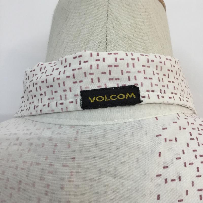 ボルコム VOLCOM シャツ、ブラウス 半袖 M 総柄 白 / ホワイト / メンズ USED 古着 中古 10047295