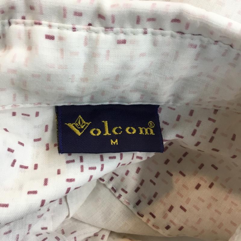 ボルコム VOLCOM シャツ、ブラウス 半袖 M 総柄 白 / ホワイト / メンズ USED 古着 中古 10047295