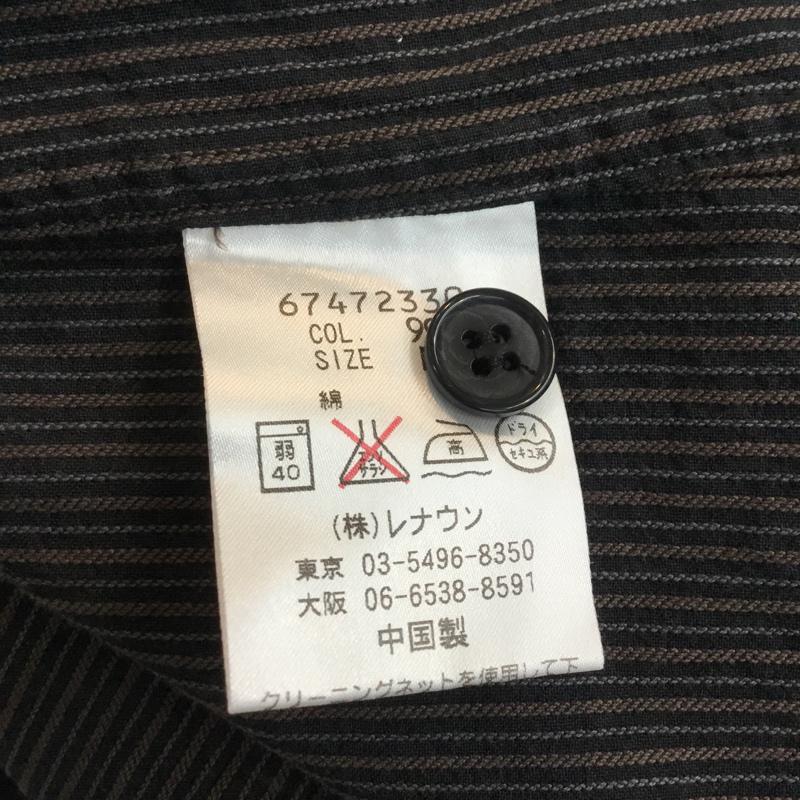 インターメッツォ INTERMEZZO シャツ、ブラウス 長袖 M 無地 黒 / ブラック / メンズ USED 古着 中古 10047301