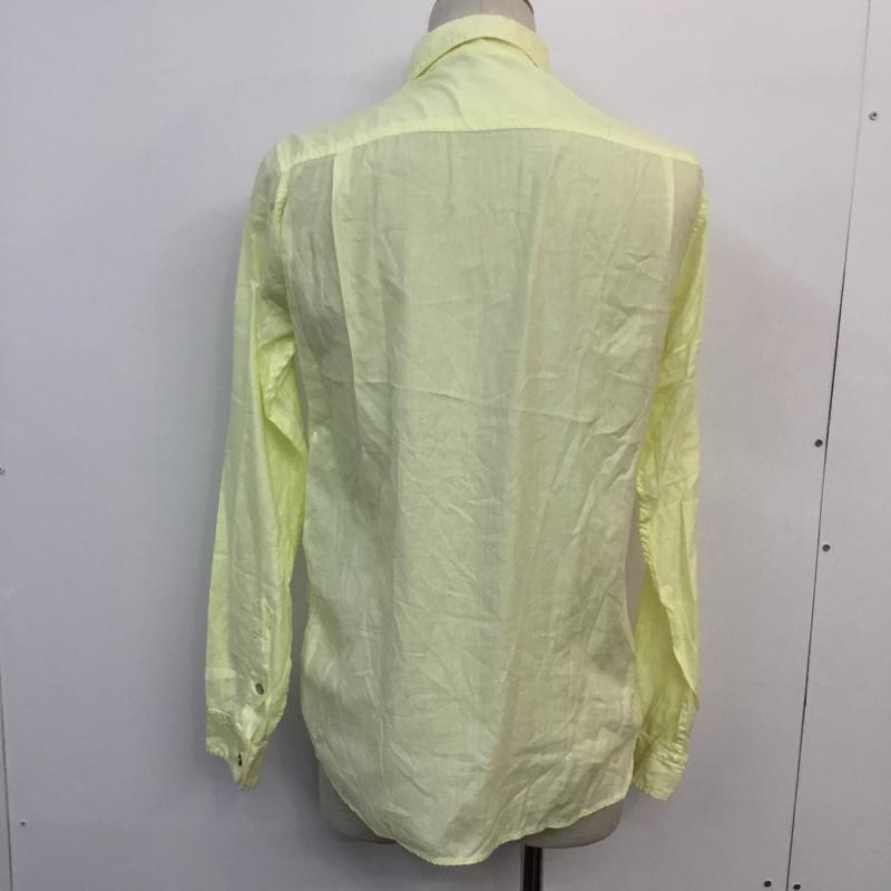 ビームス BEAMS シャツ、ブラウス 長袖 M 無地 黄緑 / イエローグリーン / メンズ USED 古着 中古 10047306