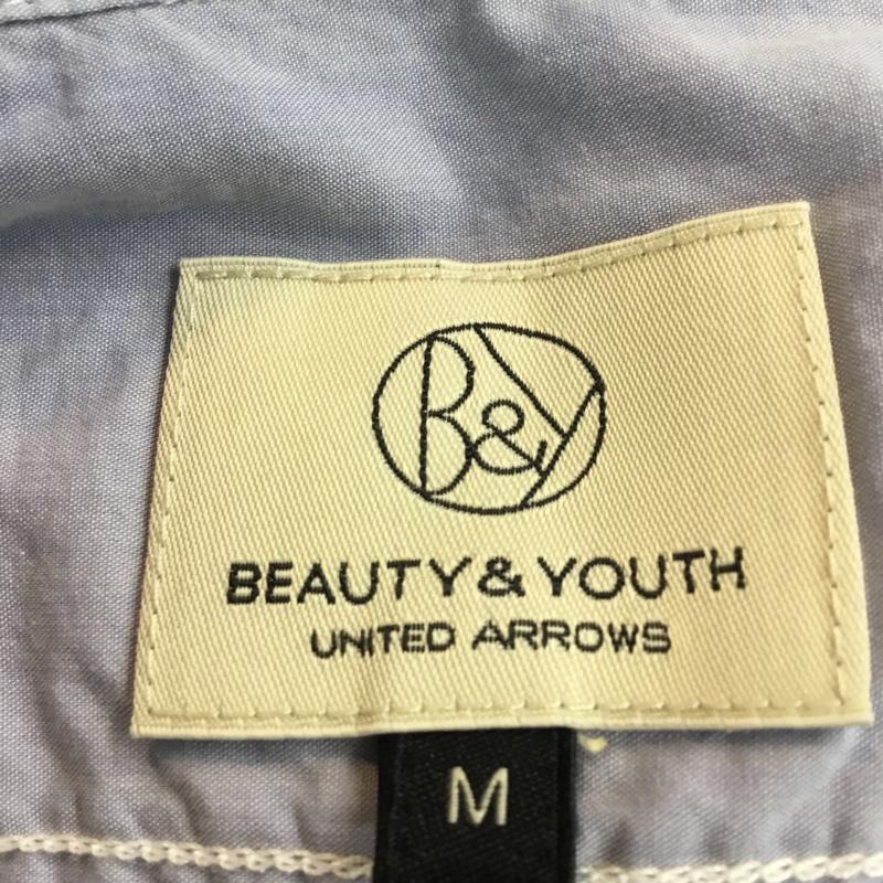 ビューティアンドユースユナイテッドアローズ BEAUTY&YOUTH UNITED ARROWS シャツ、ブラウス 半袖 ボタンダウンシャツ M 無地 水色 / ライトブルー / メンズ USED 古着 中古 10047311
