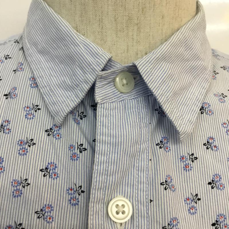 アーバンリサーチ URBAN RESEARCH シャツ、ブラウス 半袖 40 ストライプ X 花柄 マルチカラー / マルチカラー / メンズ USED 古着 中古 10047361