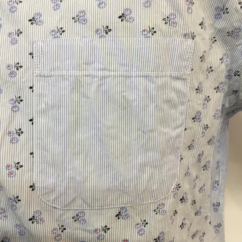 アーバンリサーチ URBAN RESEARCH シャツ、ブラウス 半袖 40 ストライプ X 花柄 マルチカラー / マルチカラー / メンズ USED 古着 中古 10047361
