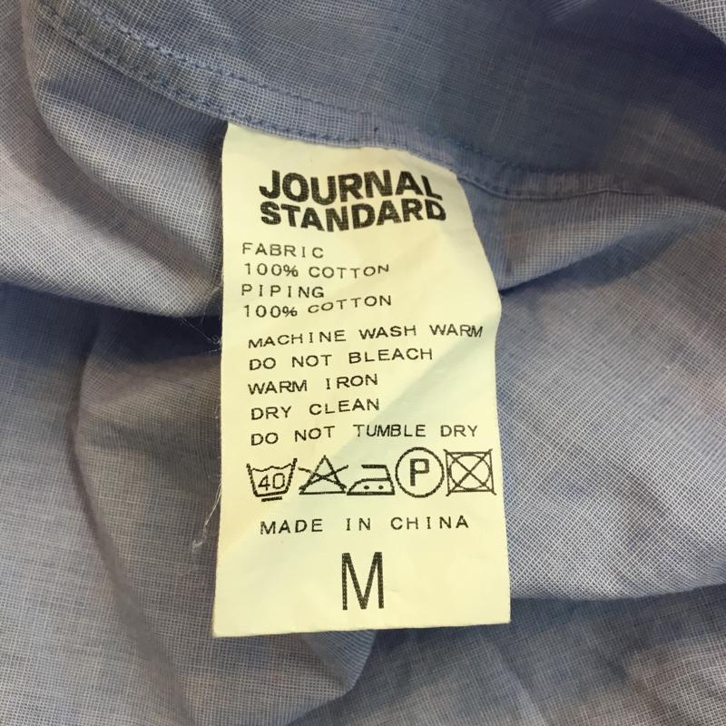 ジャーナルスタンダード JOURNAL STANDARD シャツ、ブラウス 七分袖 M 無地 白 / ホワイト / X 水色 / ライトブルー / メンズ USED 古着 中古 10047362