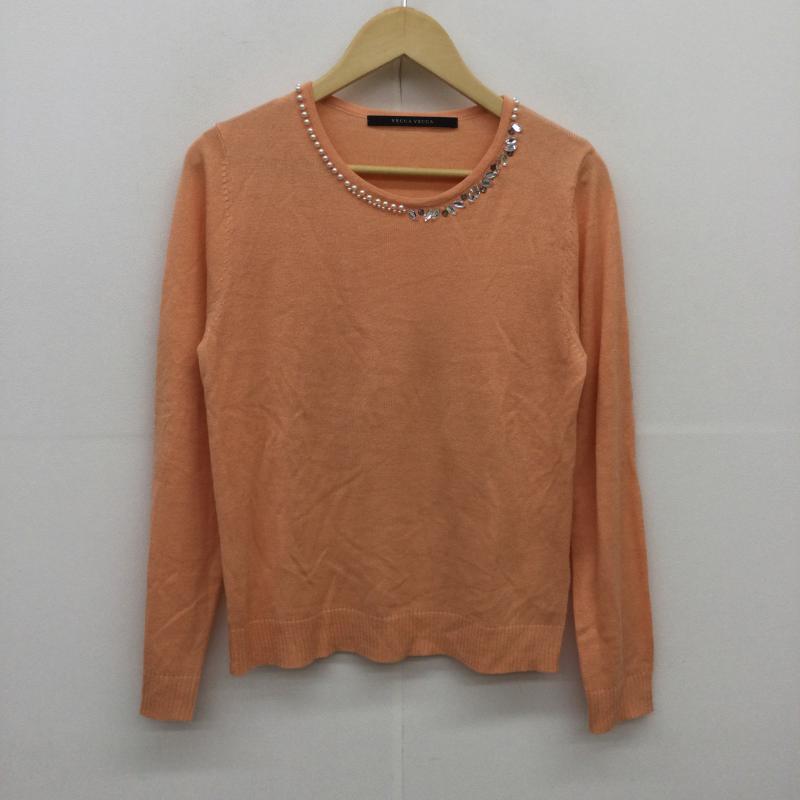 イェッカ ヴェッカ YECCA VECCA ニット、セーター 長袖 M 橙 / オレンジ / レディース USED 古着 中古 10047424