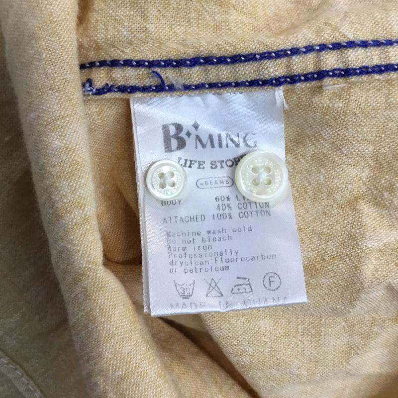ビーミングライフストアバイビームス B:MING LIFESTORE by BEAMS シャツ、ブラウス 長袖 ボタンダウンシャツ M 無地 橙 / オレンジ / メンズ USED 古着 中古 10047452