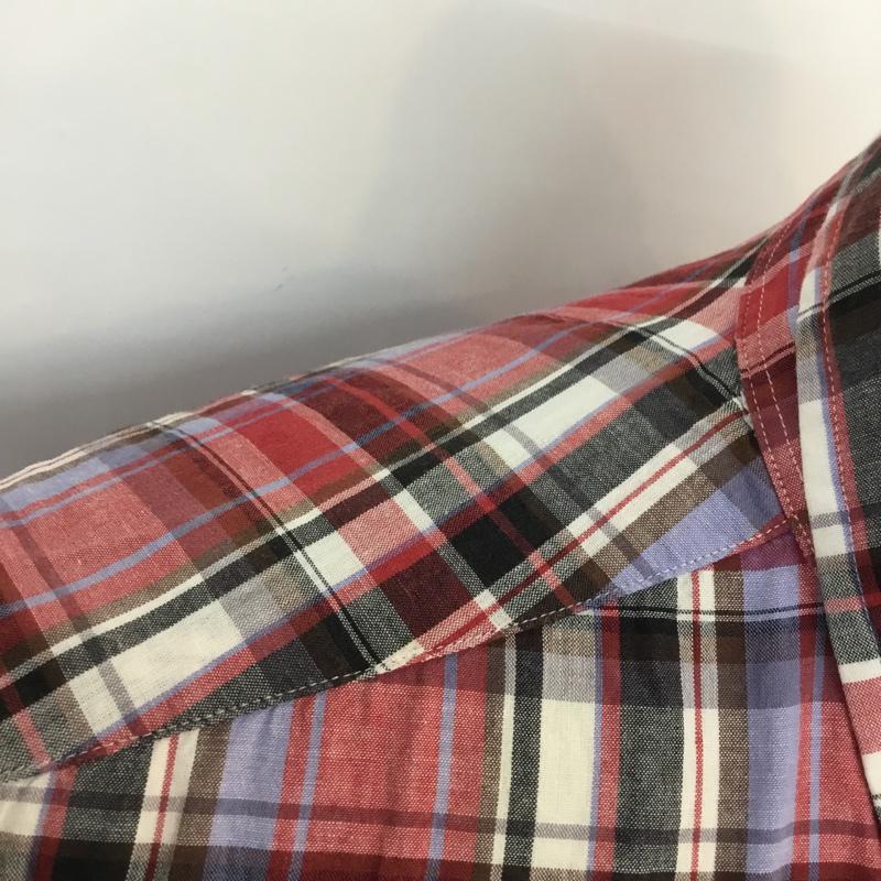 グリーンレーベルリラクシング green label relaxing シャツ、ブラウス 半袖 ボタンダウンシャツ M チェック マルチカラー / マルチカラー / メンズ USED 古着 中古 10047545