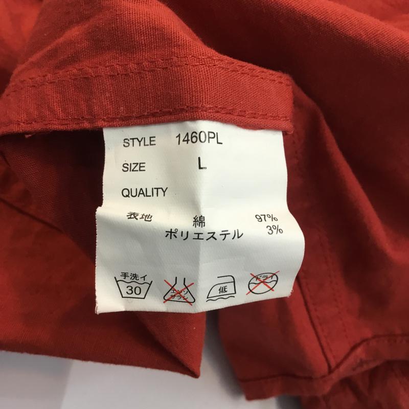 フーズフーギャラリー WHO'S WHO gallery シャツ、ブラウス 長袖 ボタンダウンシャツ L 無地 赤 / レッド / メンズ USED 古着 中古 10047549