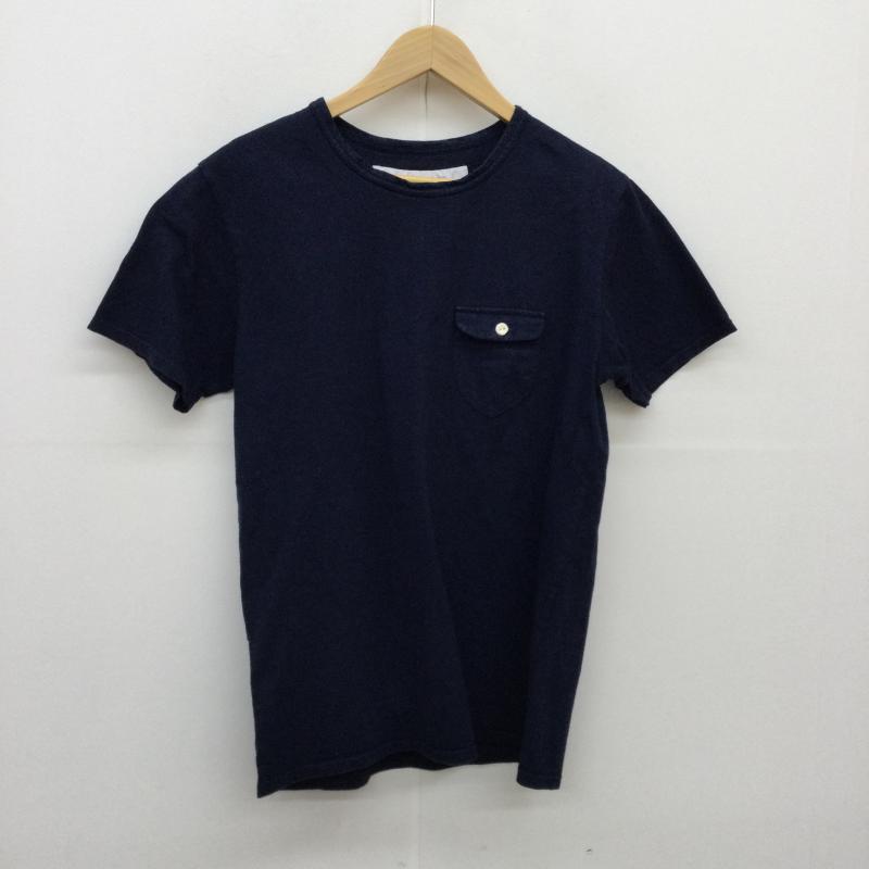 イール EEL Tシャツ 半袖 陶器釦のポケTEE E-16515 M 紺 / ネイビー / メンズ USED 古着 中古 10047619