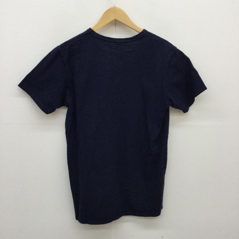 イール EEL Tシャツ 半袖 陶器釦のポケTEE E-16515 M 紺 / ネイビー / メンズ USED 古着 中古 10047619