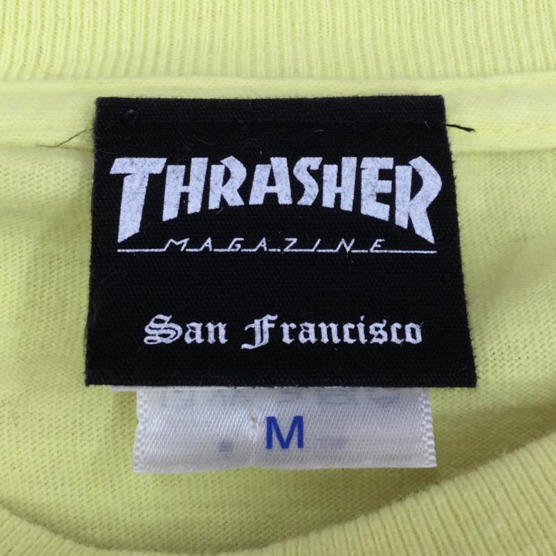 スラッシャー THRASHER Tシャツ 半袖 M ロゴ、文字 黄 / イエロー / メンズ USED 古着 中古 10047623