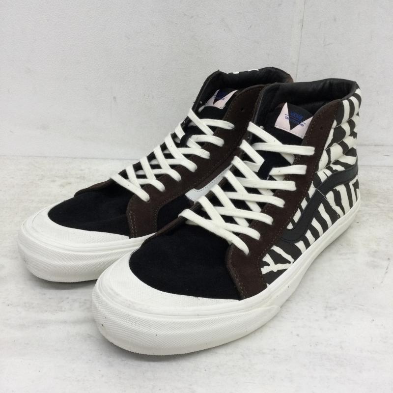 バンズボルト VANS VAULT スニーカー スニーカー × TAKA HAYASHI ZEBRA SK8 HI 29.5cm ゼブラ柄 黒 / ブラック / X 白 / ホワイト / メンズ USED 古着 中古 10047728