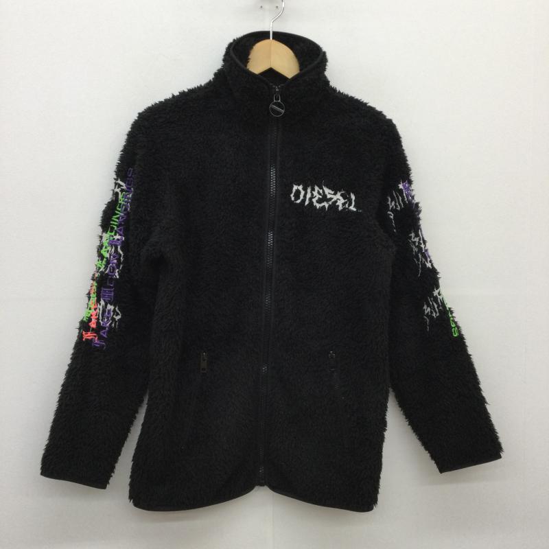 ディーゼル DIESEL ジャケット、上着 ジャケット、ブレザー ジップアップ フリースジャケット F-FURRY-FL XXS 刺繍 黒 / ブラック / レディース USED 古着 中古 10047780