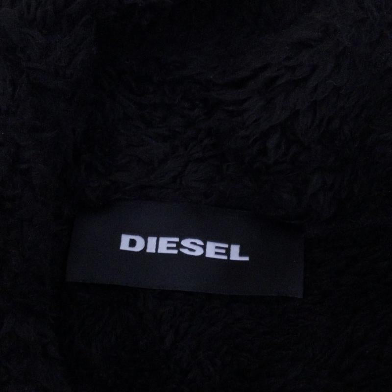 ディーゼル DIESEL ジャケット、上着 ジャケット、ブレザー ジップアップ フリースジャケット F-FURRY-FL XXS 刺繍 黒 / ブラック / レディース USED 古着 中古 10047780