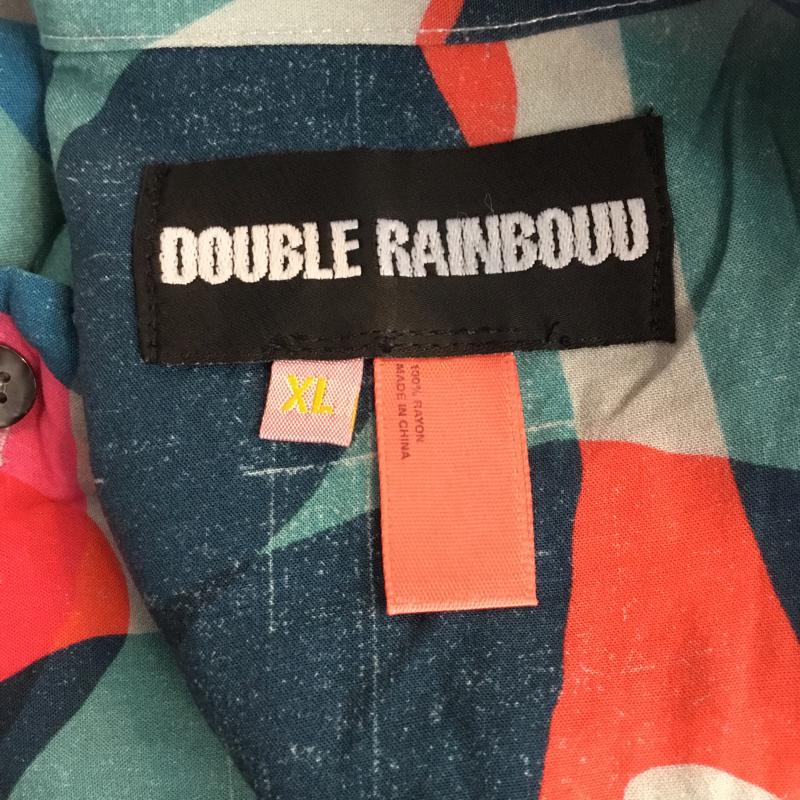 ダブルレインボー DOUBLE RAINBOUU シャツ、ブラウス 半袖 XL 総柄 マルチカラー / マルチカラー / メンズ USED 古着 中古 10047961