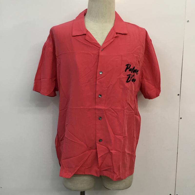 ダブルレインボー DOUBLE RAINBOUU シャツ、ブラウス 半袖 L 無地 X ロゴ、文字 桃 / ピンク / メンズ USED 古着 中古 10047962