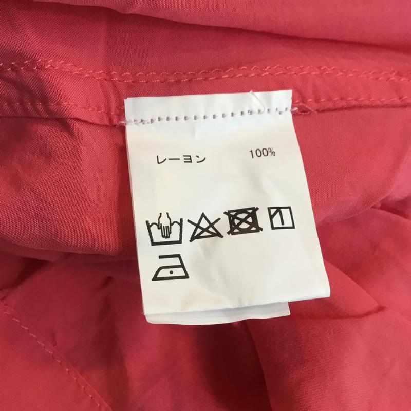 ダブルレインボー DOUBLE RAINBOUU シャツ、ブラウス 半袖 L 無地 X ロゴ、文字 桃 / ピンク / メンズ USED 古着 中古 10047962