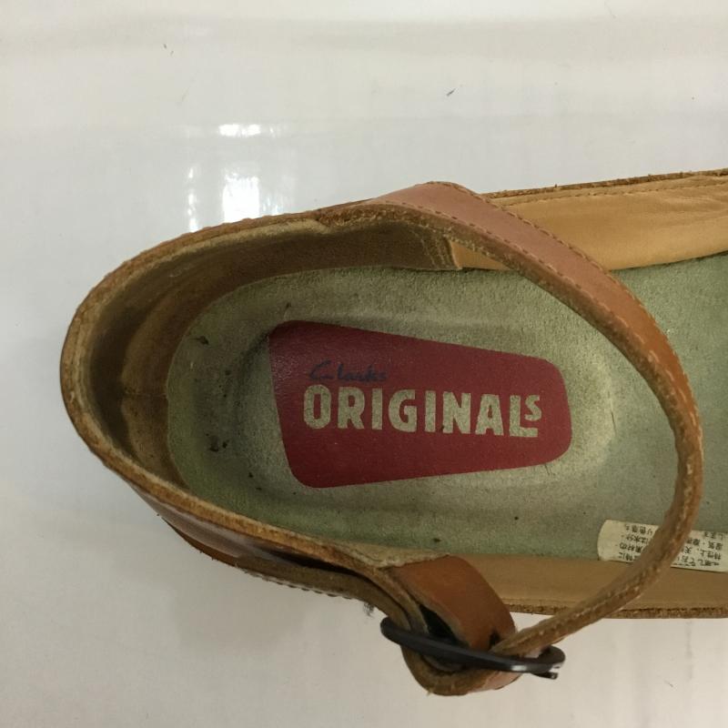 クラークス オリジナルズ Clarks Originals カジュアルシューズ カジュアルシューズ レザー ストラップ 花 1204500629 花柄 茶 / ブラウン / レディース USED 古着 中古 10048095