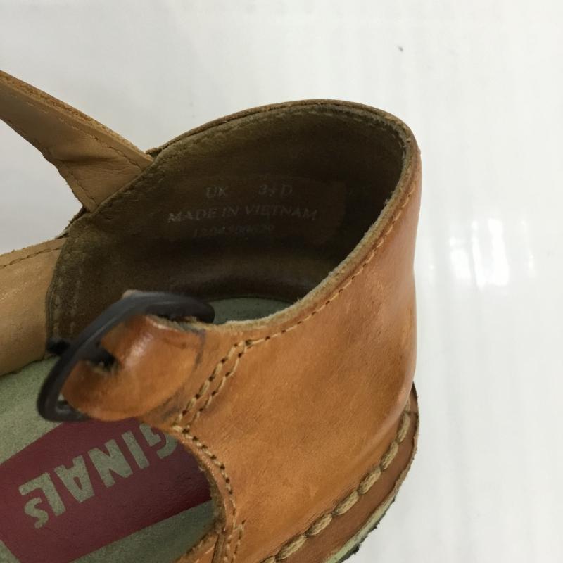 クラークス オリジナルズ Clarks Originals カジュアルシューズ カジュアルシューズ レザー ストラップ 花 1204500629 花柄 茶 / ブラウン / レディース USED 古着 中古 10048095
